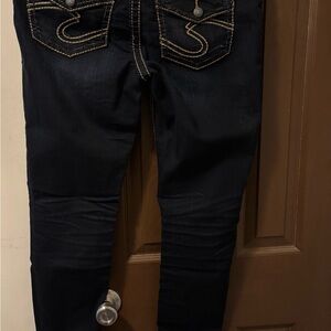Silver Jeans Suki Mid Super Skinny Dark Blue